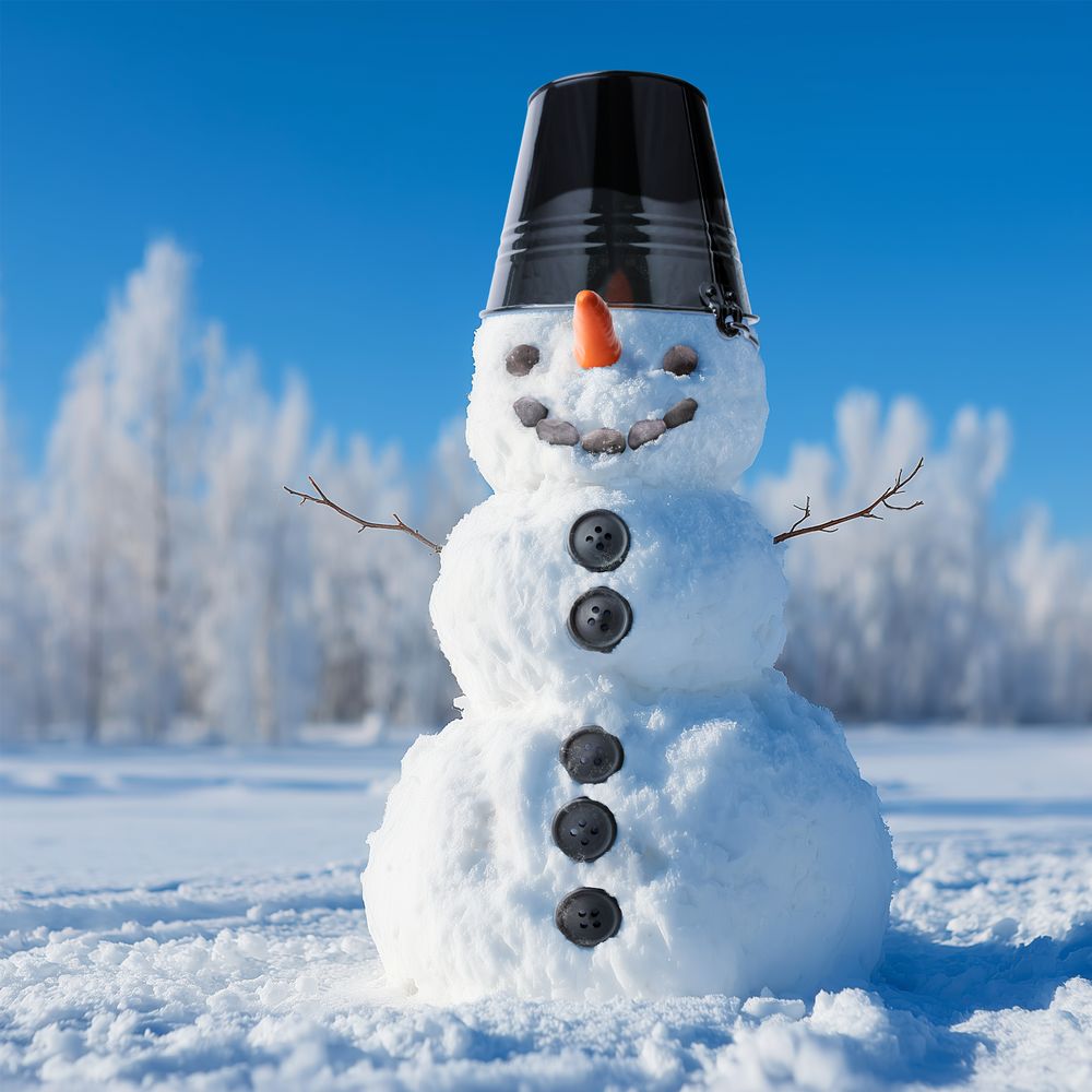 Набор для лепки снеговика «Все по-взрослому», без шарфа / Миниатюра имиджевого (1000)