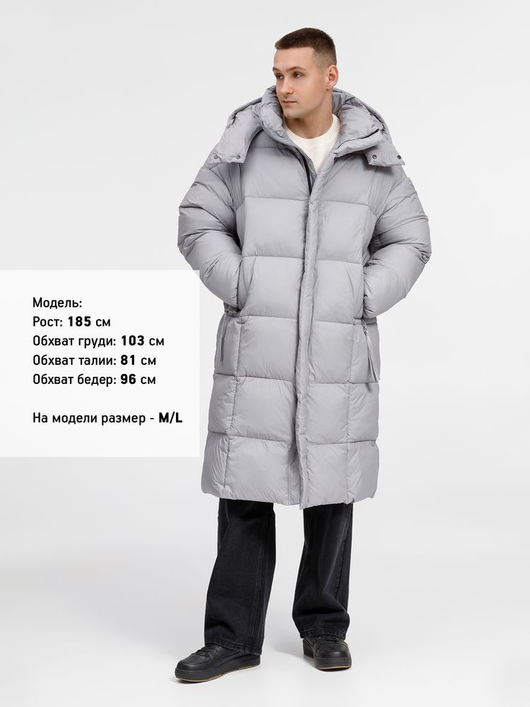 Пуховик унисекс Kapsula, серый / Миниатюра модельного (1000)