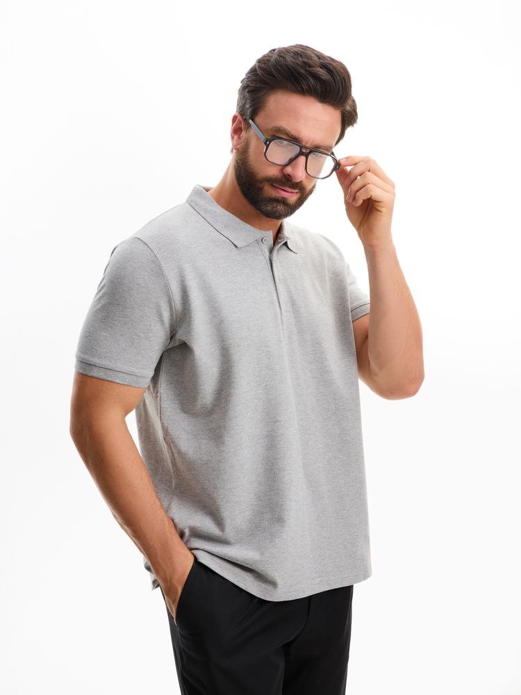 Рубашка поло мужская Phoenix Men, серый меланж / Миниатюра имиджевого (1000)