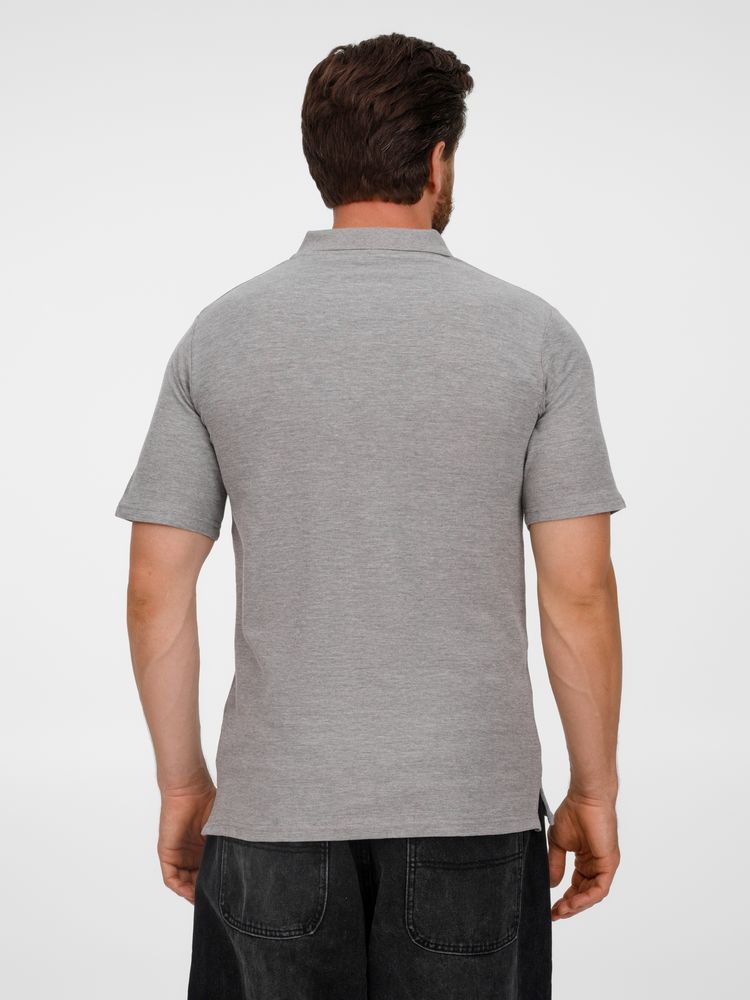 Рубашка поло унисекс Tervise, серый меланж / Миниатюра модельного (1000)