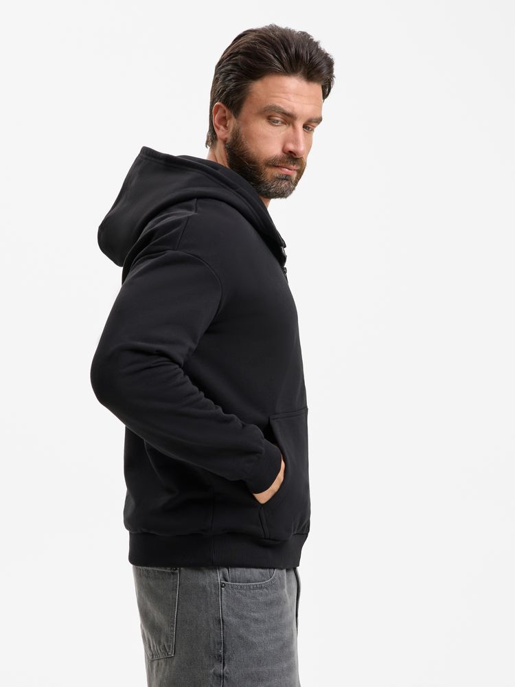 Толстовка унисекс оверсайз Sartoro, черная / Миниатюра модельного (1000)