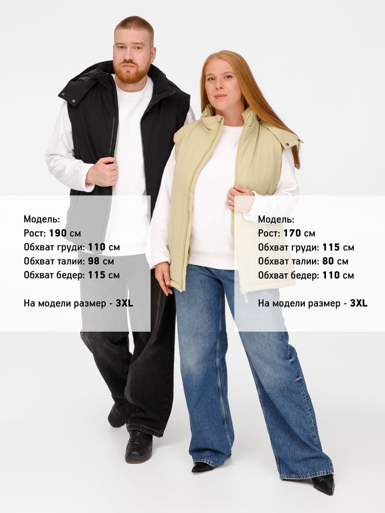 Жилет унисекс Sfera, черный / Миниатюра модельного (1000)