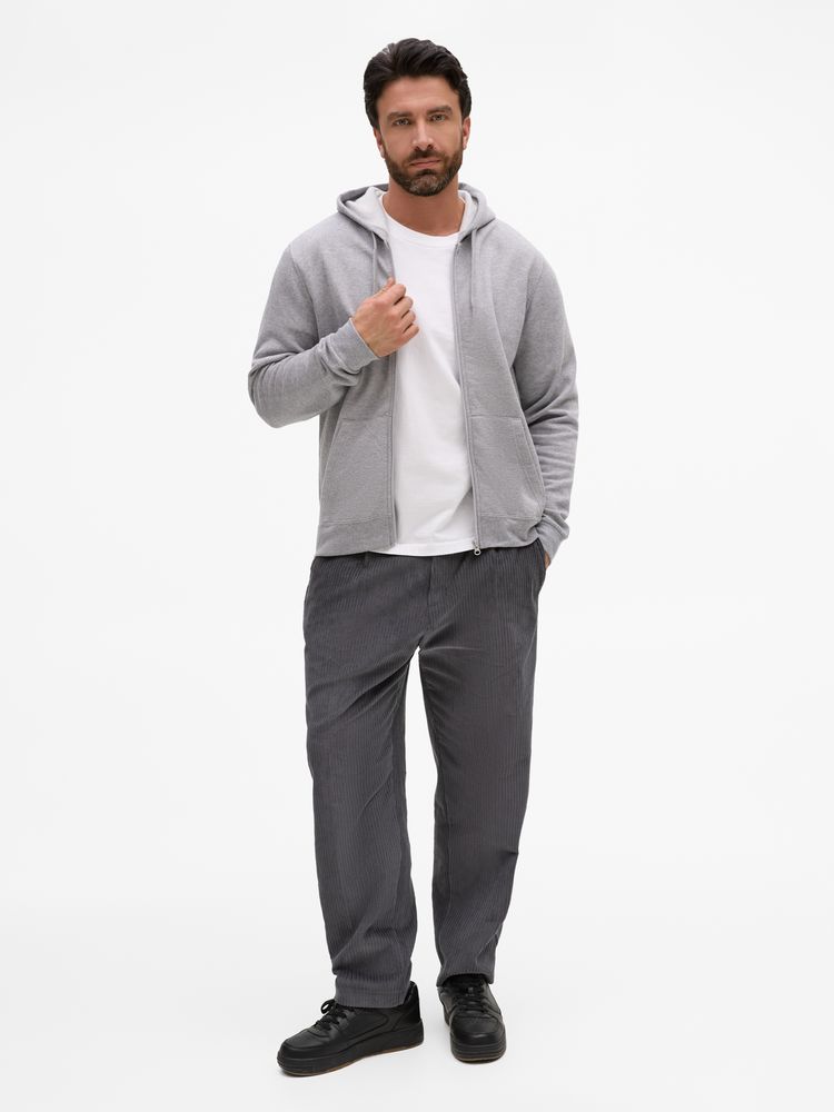 Толстовка унисекс Stone, серый меланж / Миниатюра модельного (1000)