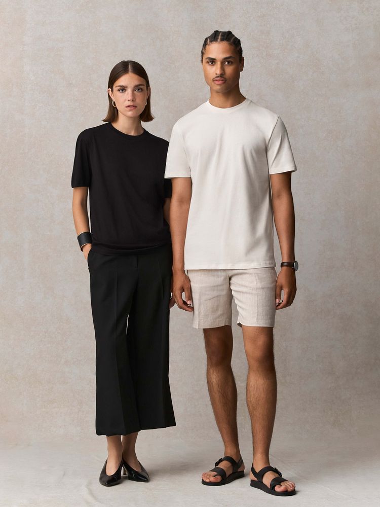 Футболка унисекс Lyam, белая (белоснежная) / Миниатюра модельного (1000)