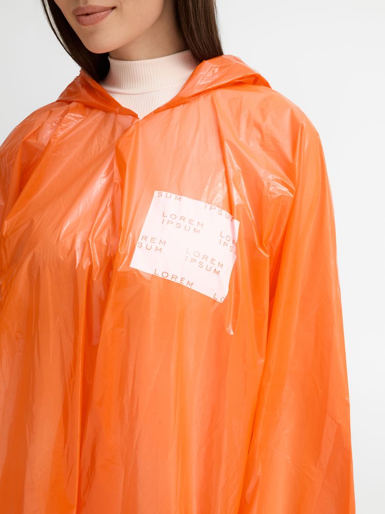 Дождевик-плащ CloudTime с печатью в один цвет на заказ / Миниатюра модельного (1000)