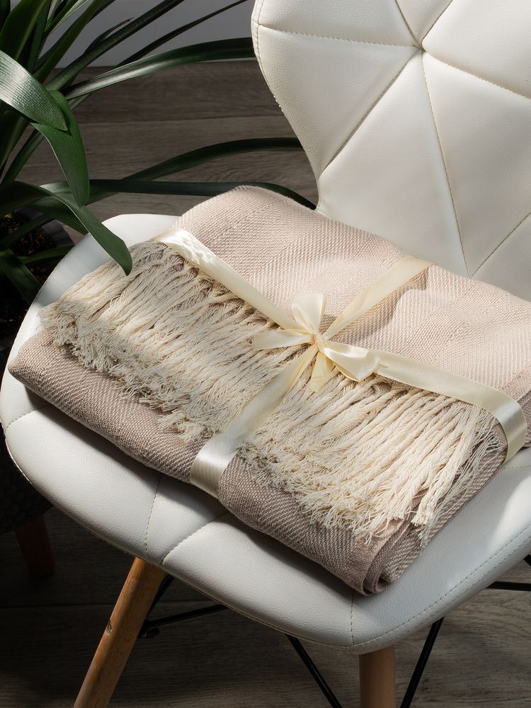 Плед «Сенеж», бежевый / Миниатюра имиджевого (1000)