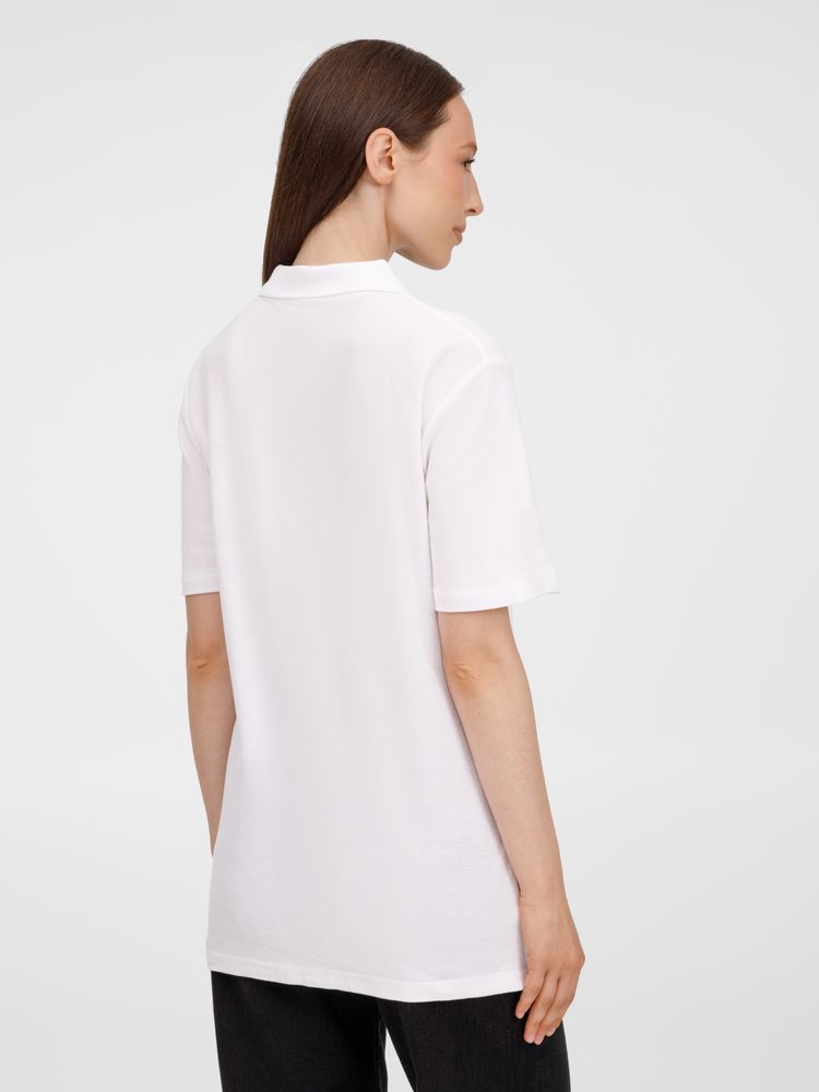 Рубашка поло унисекс Tervise, белая / Миниатюра модельного (1000)