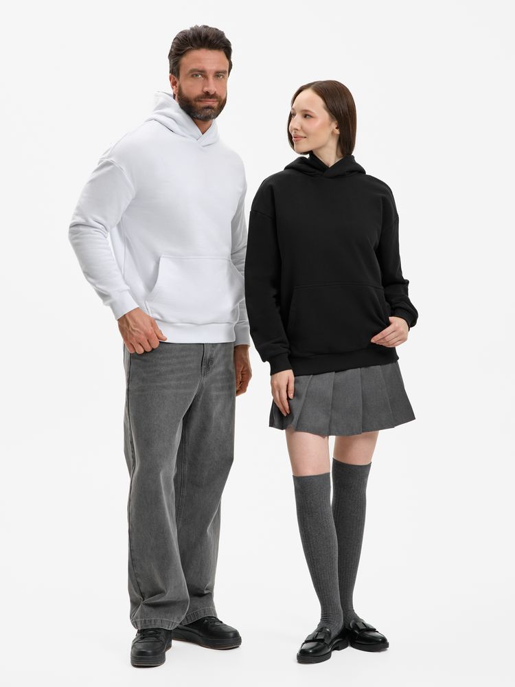 Худи унисекс оверсайз Daylero, черное / Миниатюра модельного (1000)