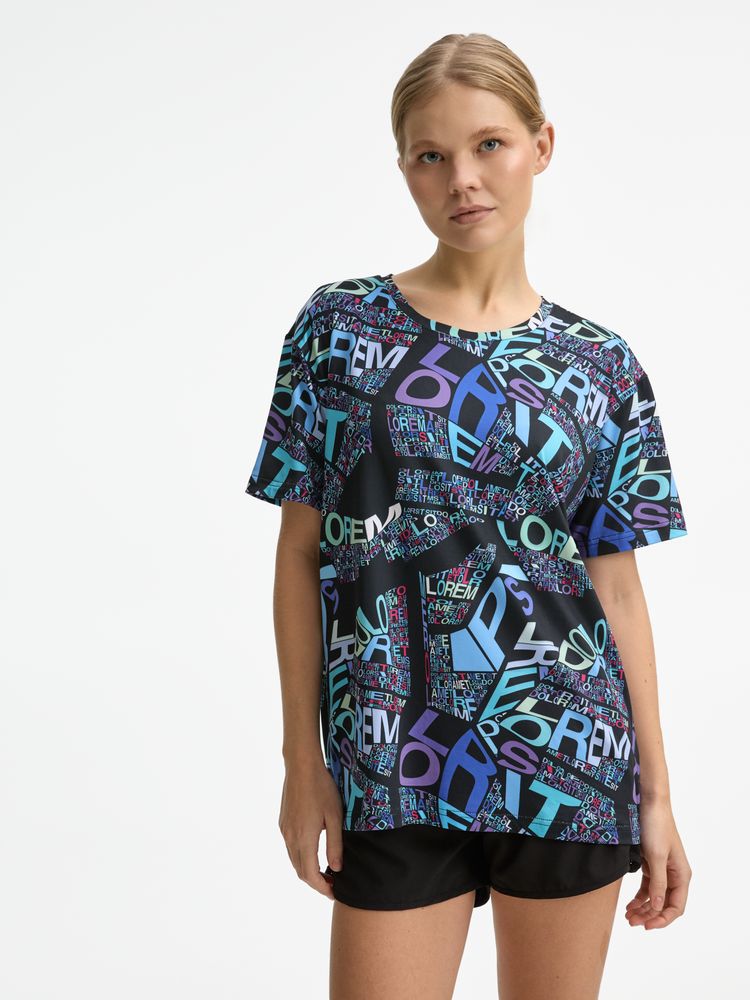 Футболка унисекс Senti с полной запечаткой на заказ / Миниатюра модельного (1000)