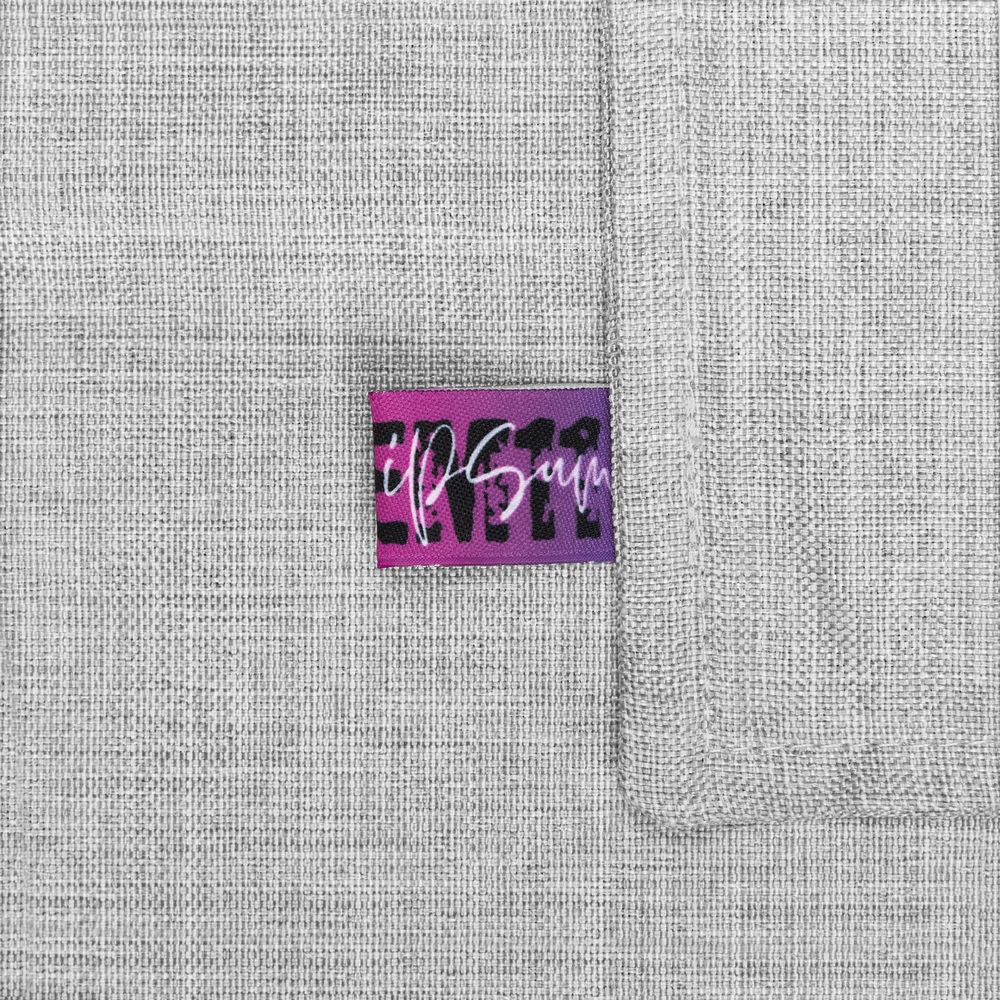 Подушка Settle In, серая / Миниатюра нанесения (1000)