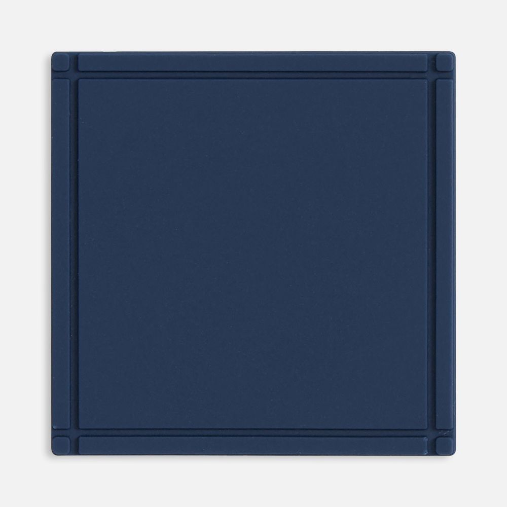 Лейбл из ПВХ Dzeta, L, темно-синий / Миниатюра WWW (1000)