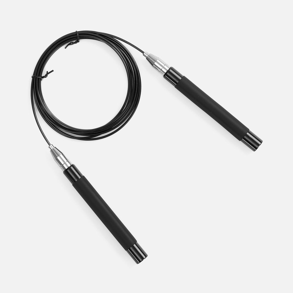 Скоростная скакалка Profi Comfi, черная / Миниатюра WWW (1000)