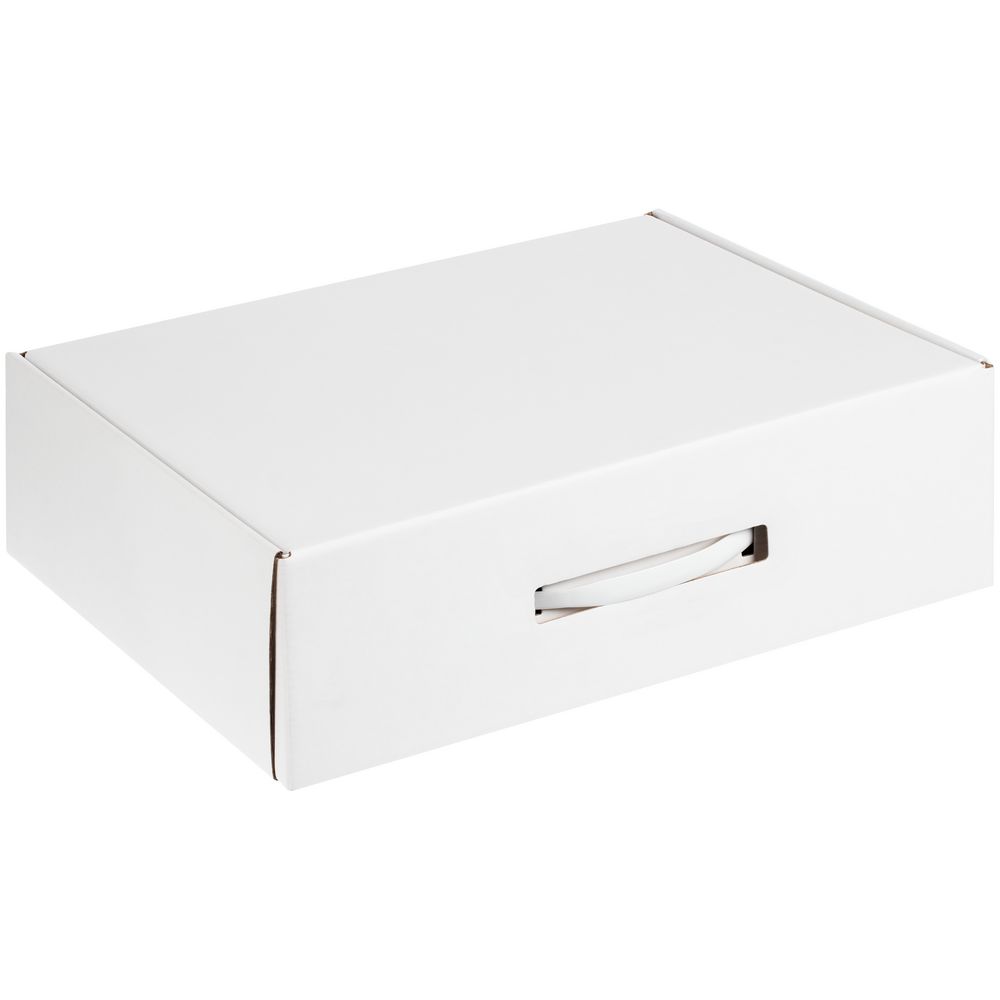 Коробка самосборная Light Case, белая, с белой ручкой / Миниатюра WWW (1000)
