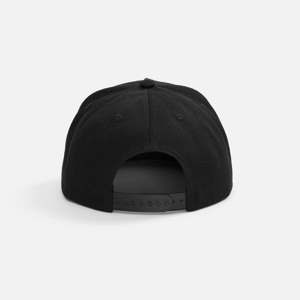 Бейсболка Epicore с прямым козырьком, черная / Миниатюра WWW (1000)