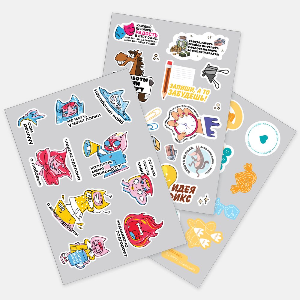 Наклейки из ПВХ Sticker Pack на заказ, S / Миниатюра WWW (1000)
