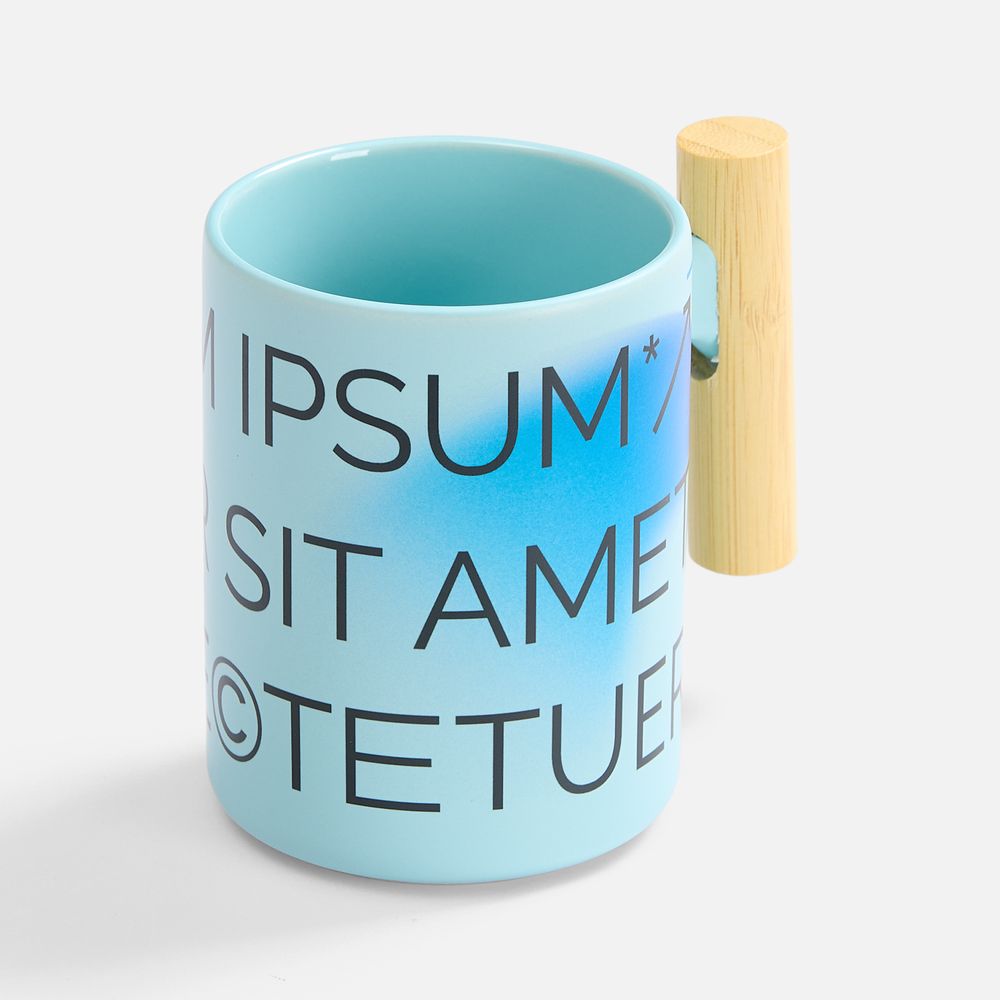 Кружка для сублимационной печати Ecogrami, голубая / Миниатюра нанесения (1000)