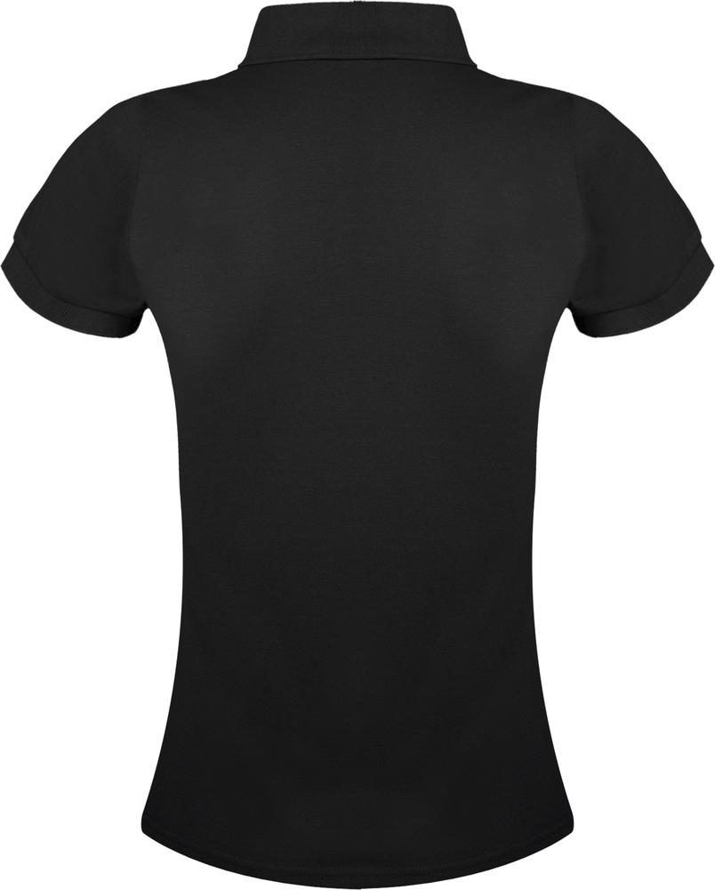 Рубашка поло женская Prime Women 200 черная / Миниатюра WWW (1000)