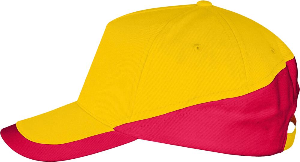 Бейсболка Booster, желтая с красным / Миниатюра WWW (1000)
