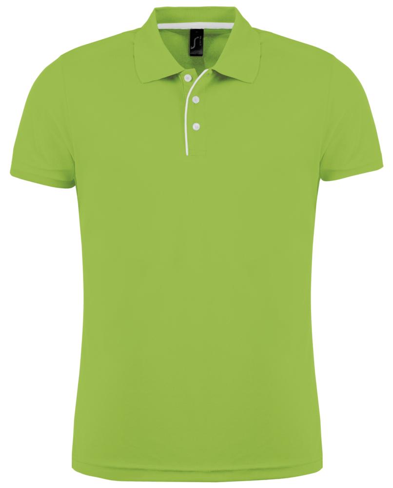Рубашка поло мужская Performer Men 180 зеленое яблоко / Миниатюра WWW (1000)