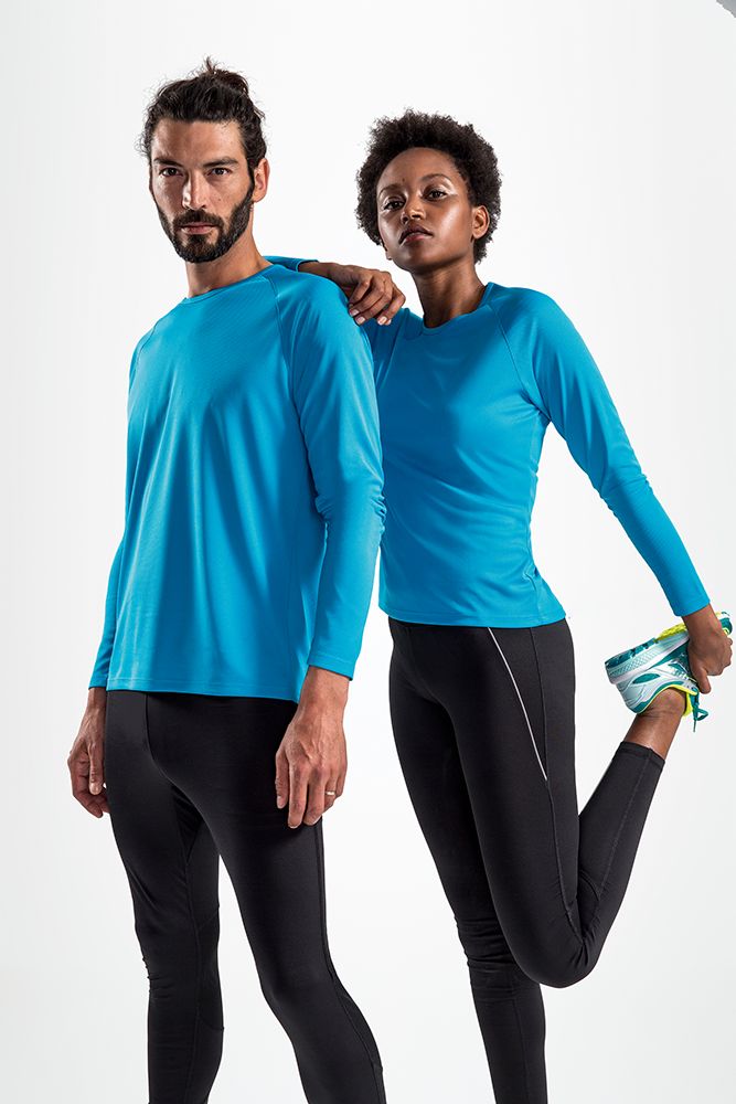 Футболка с длинным рукавом Sporty LSL Men, неоново-зеленая / Миниатюра WWW (1000)