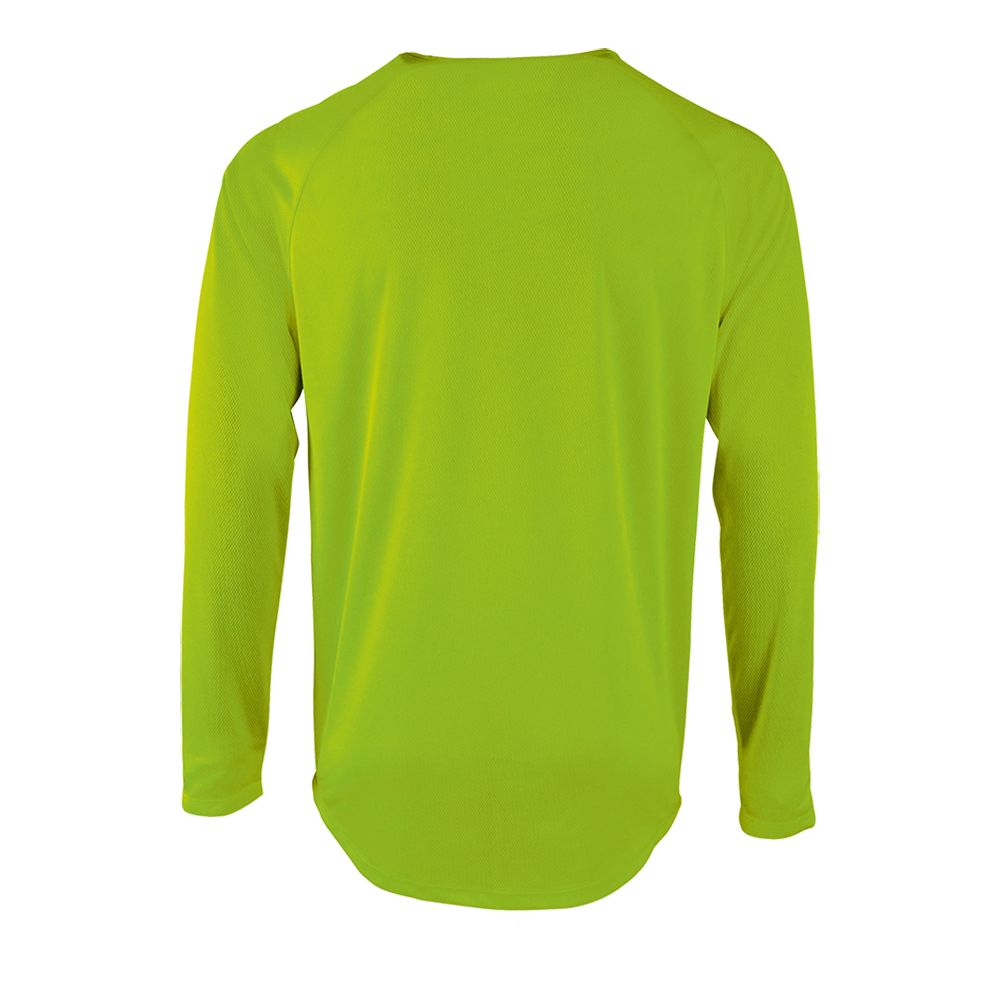 Футболка с длинным рукавом Sporty LSL Men, неоново-зеленая / Миниатюра WWW (1000)