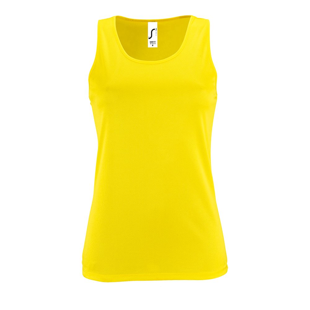 Майка женская Sporty TT Women, желтый неон / Миниатюра WWW (1000)