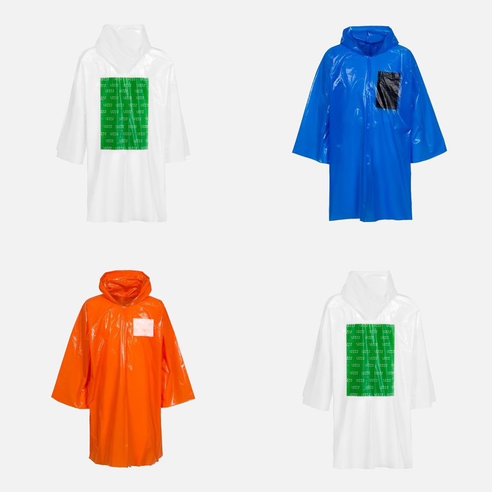 Дождевик-плащ CloudTime с печатью в один цвет на заказ / Миниатюра WWW (1000)