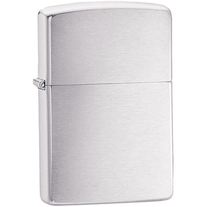 Зажигалка Zippo Armor Brushed, матовая серебристая / Миниатюра WWW (1000)