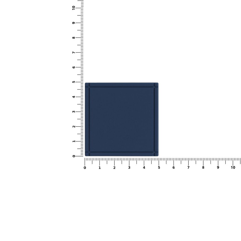 Лейбл из ПВХ Dzeta, L, темно-синий / Миниатюра WWW (1000)