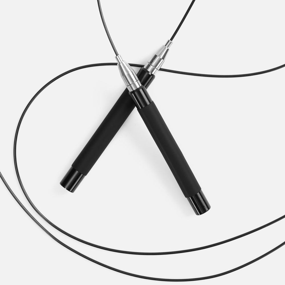 Скоростная скакалка Profi Comfi, черная / Миниатюра WWW (1000)