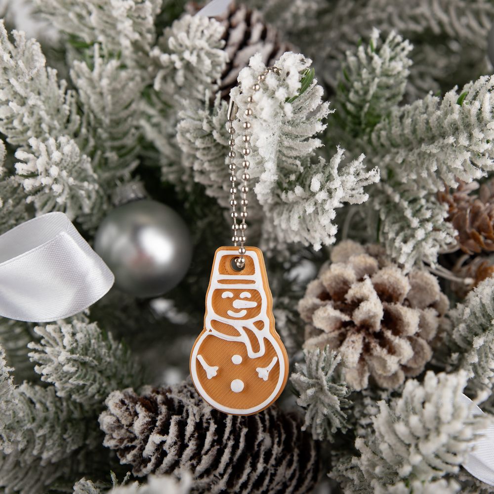 Мини-подвеска «Пряник», снеговик / Миниатюра WWW (1000)