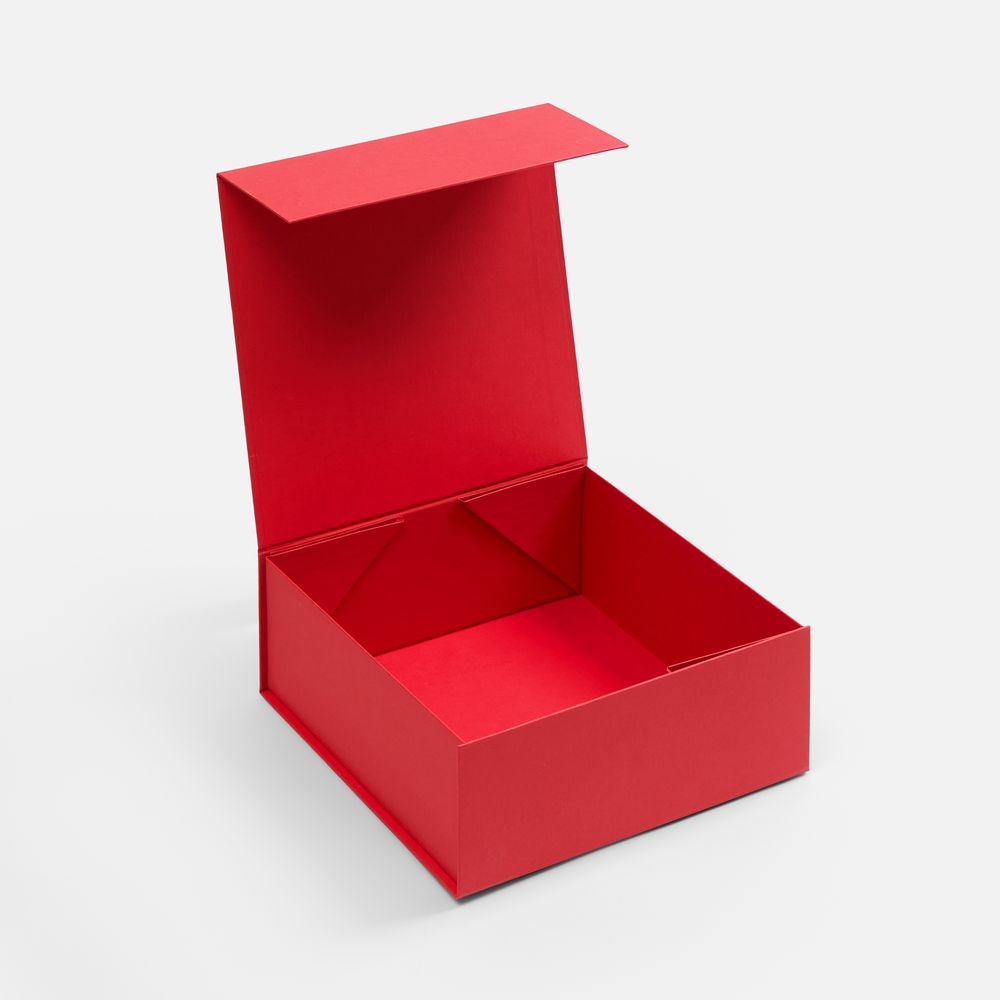 Коробка складная Quadra Fold, красная / Миниатюра WWW (1000)