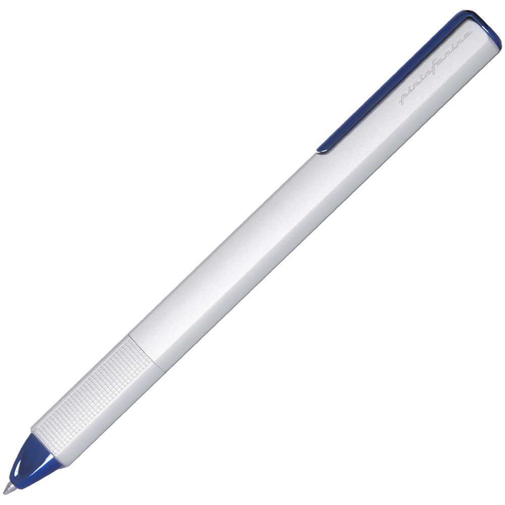 Ручка шариковая PF One, серебристая с синим / Миниатюра WWW (1000)