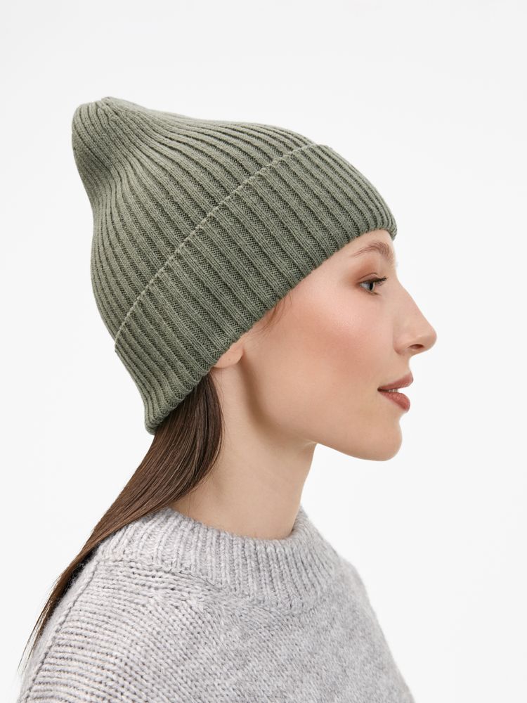 Шапка Catch Match без помпона, зеленая (полынь) / Миниатюра WWW (1000)