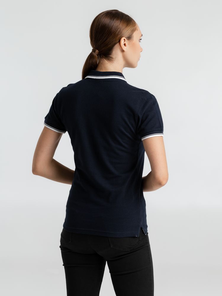 Рубашка поло женская Practice Women 270, темно-синяя с белым / Миниатюра WWW (1000)