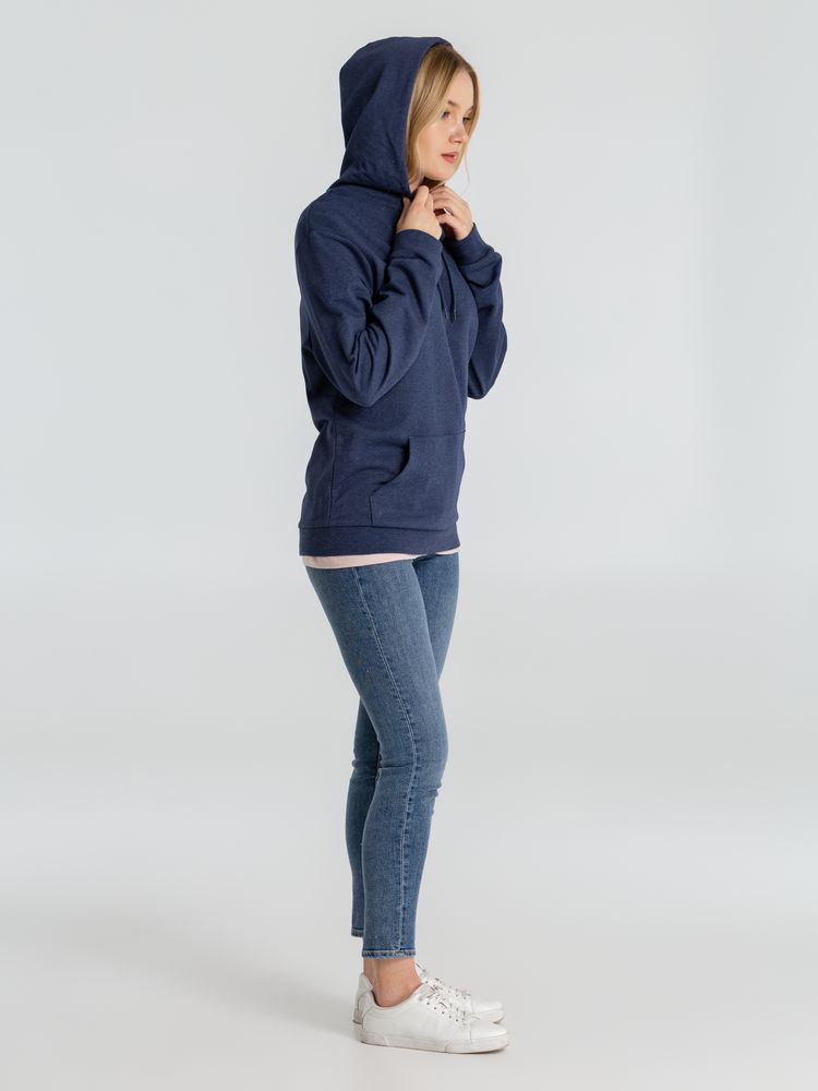 Толстовка с капюшоном унисекс Hoodie, синий меланж / Миниатюра WWW (1000)