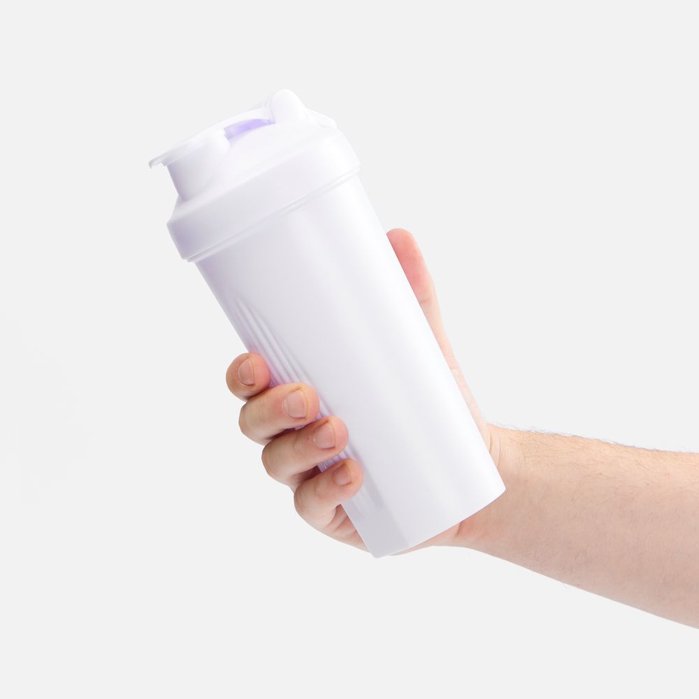 Спортивный шейкер Shake It Easy, белый / Миниатюра WWW (1000)