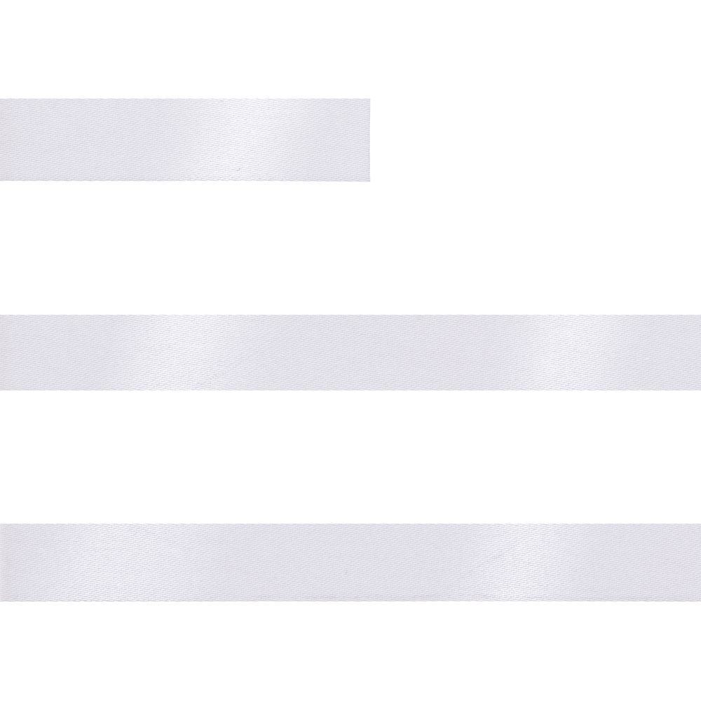 Лента сатиновая Satin 10 S, белая, 30 см / Миниатюра WWW (1000)