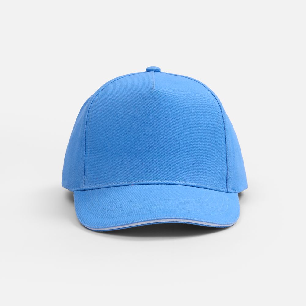 Бейсболка Classic 2.0, синяя с белым кантом / Миниатюра WWW (1000)