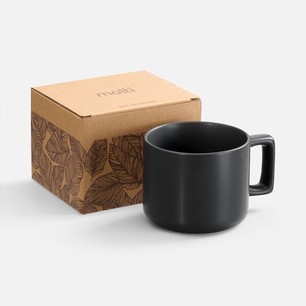 Чашка Jumbo в коробке матовая, черная / Миниатюра WWW (1000)