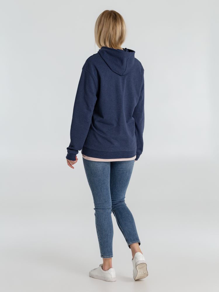 Толстовка с капюшоном унисекс Hoodie, синий меланж / Миниатюра WWW (1000)