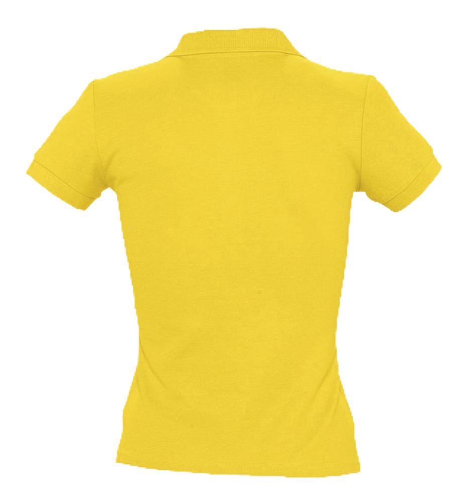 Рубашка поло женская People 210, желтая / Миниатюра WWW (1000)