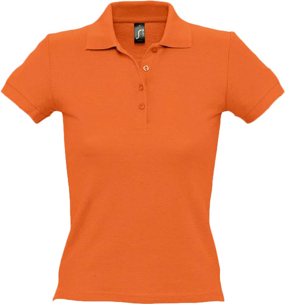 Рубашка поло женская People 210, оранжевая / Миниатюра WWW (1000)