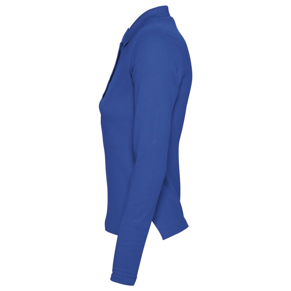 Рубашка поло женская с длинным рукавом Podium 210 ярко-синяя / Миниатюра WWW (1000)