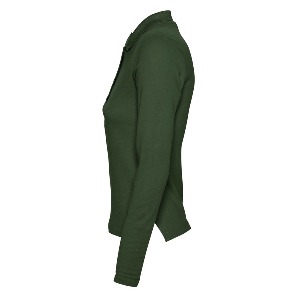 Рубашка поло женская с длинным рукавом Podium 210 темно-зеленая / Миниатюра WWW (1000)