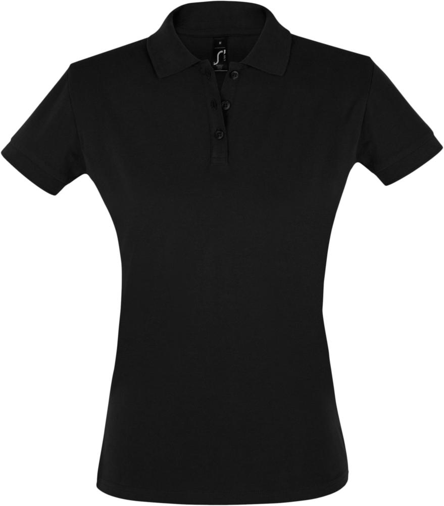 Рубашка поло женская Perfect Women 180 черная / Миниатюра WWW (1000)