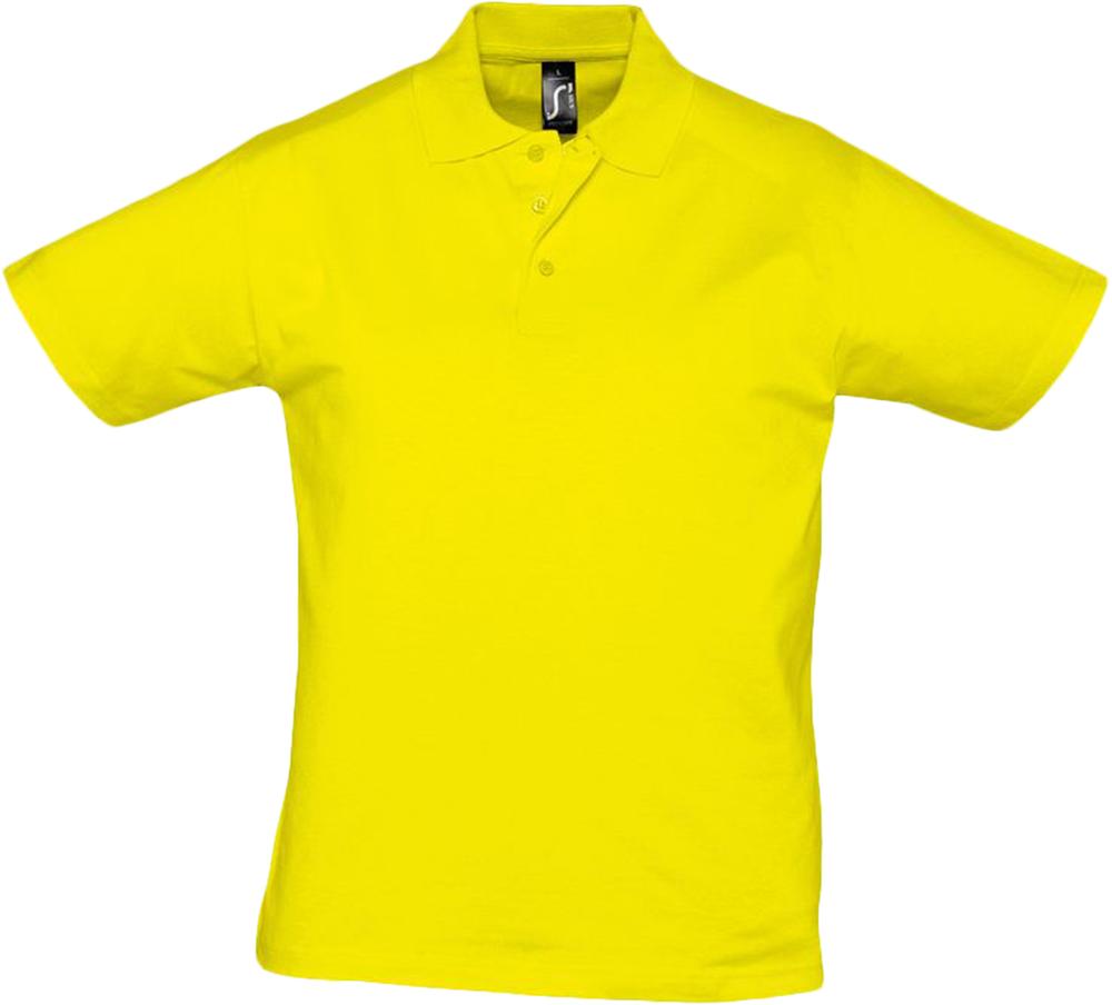 Рубашка поло мужская Prescott Men 170, желтая (лимонная) / Миниатюра WWW (1000)