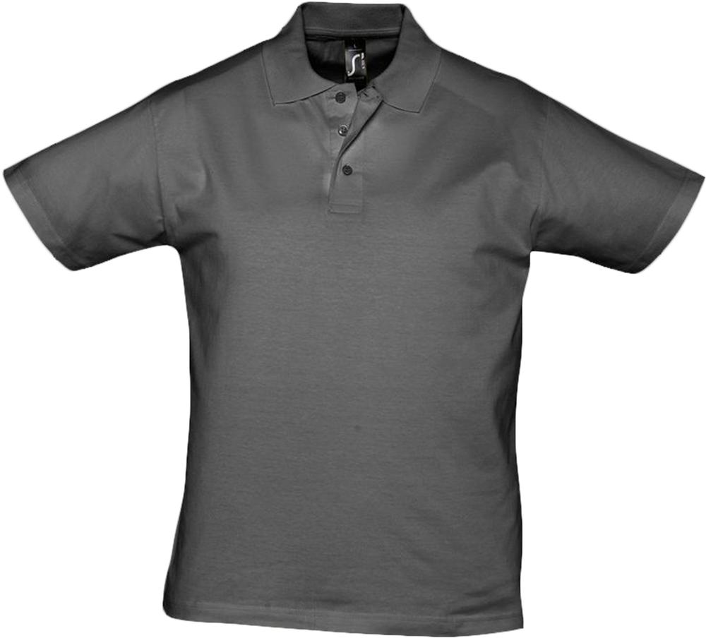 Рубашка поло мужская Prescott Men 170, темно-серая / Миниатюра WWW (1000)