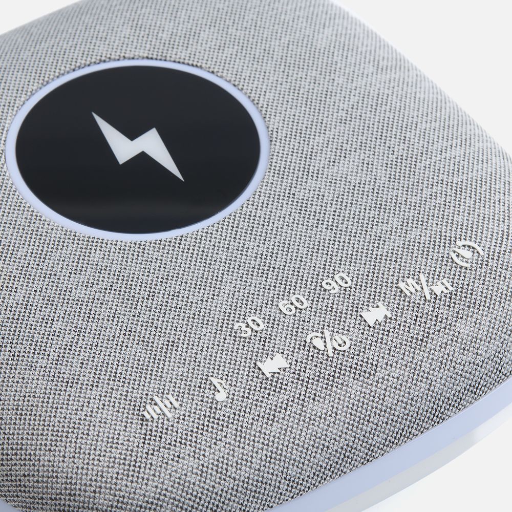 Bluetooth колонка с беспроводной зарядкой и подсветкой Terrafonic, серая / Миниатюра WWW (1000)