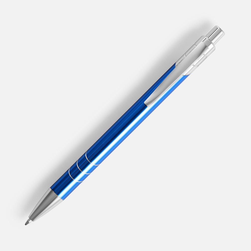 Ручка шариковая Underton Metallic, синяя / Миниатюра WWW (1000)